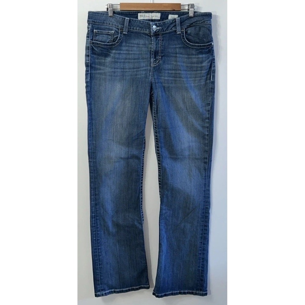 Women's BKE Scarlett Western Stretch Jeans Thick Stitch Cowgirl Sz 36
